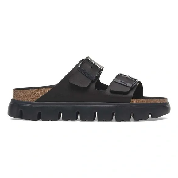 BIRKENSTOCK PAPILLIO ARIZONA CHUNKY BIRKO FLOR SANDALS BLACK 37 6 - Picture 2 of 9